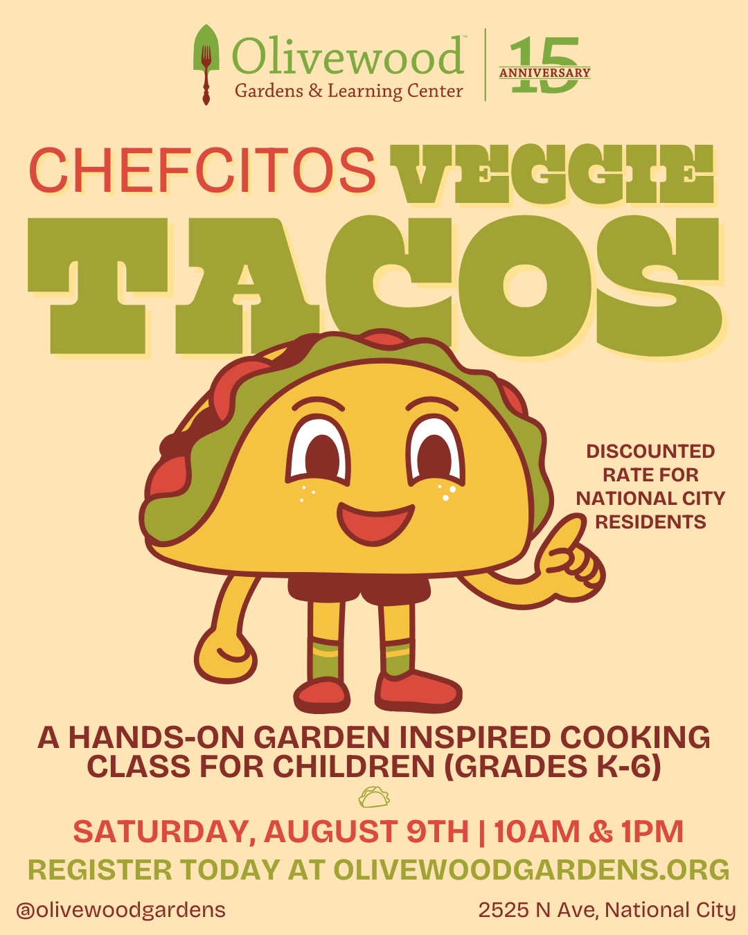 Chefcitos August: Veggie Tacos!