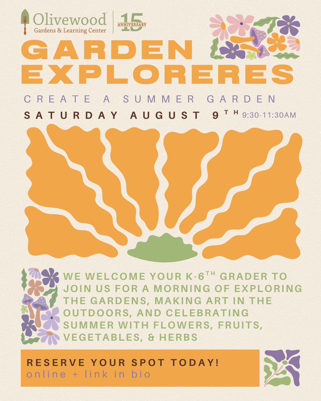 Garden Explorers August