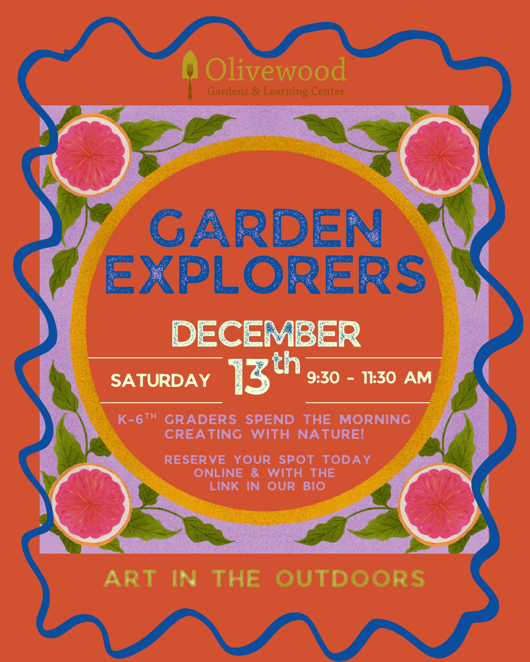 Garden Explorers December: Art in the Outdoors