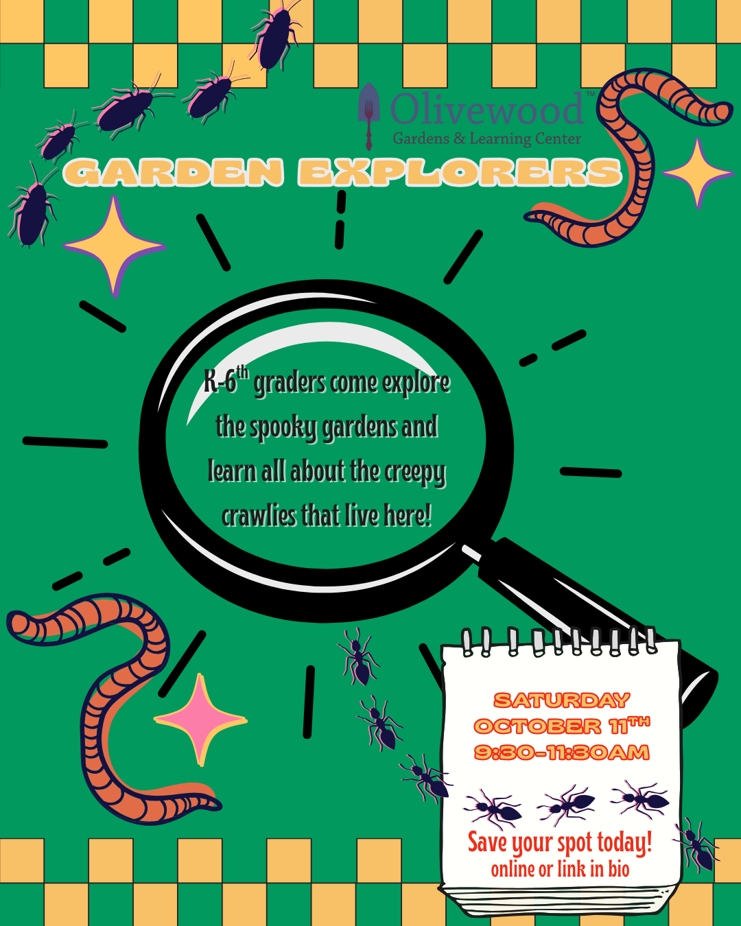 Garden Explorers October: All About Bugs!