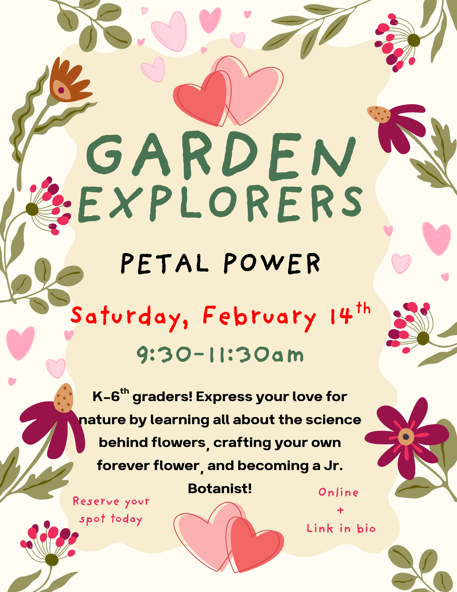 Garden Explorers February: Petal Power!