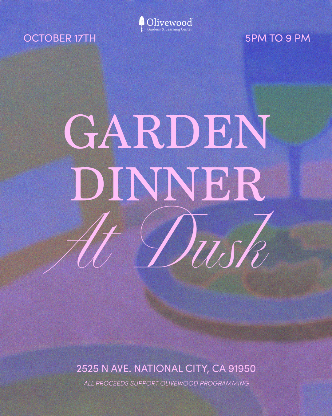 October Garden at Dusk Dinner