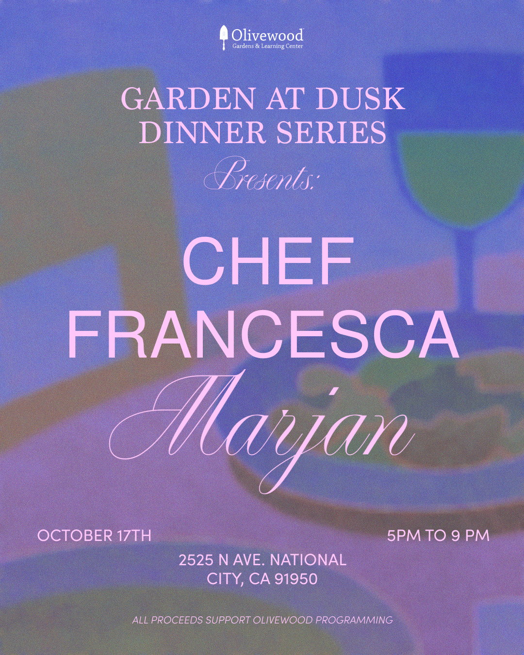 Garden Dinner at Dusk-October