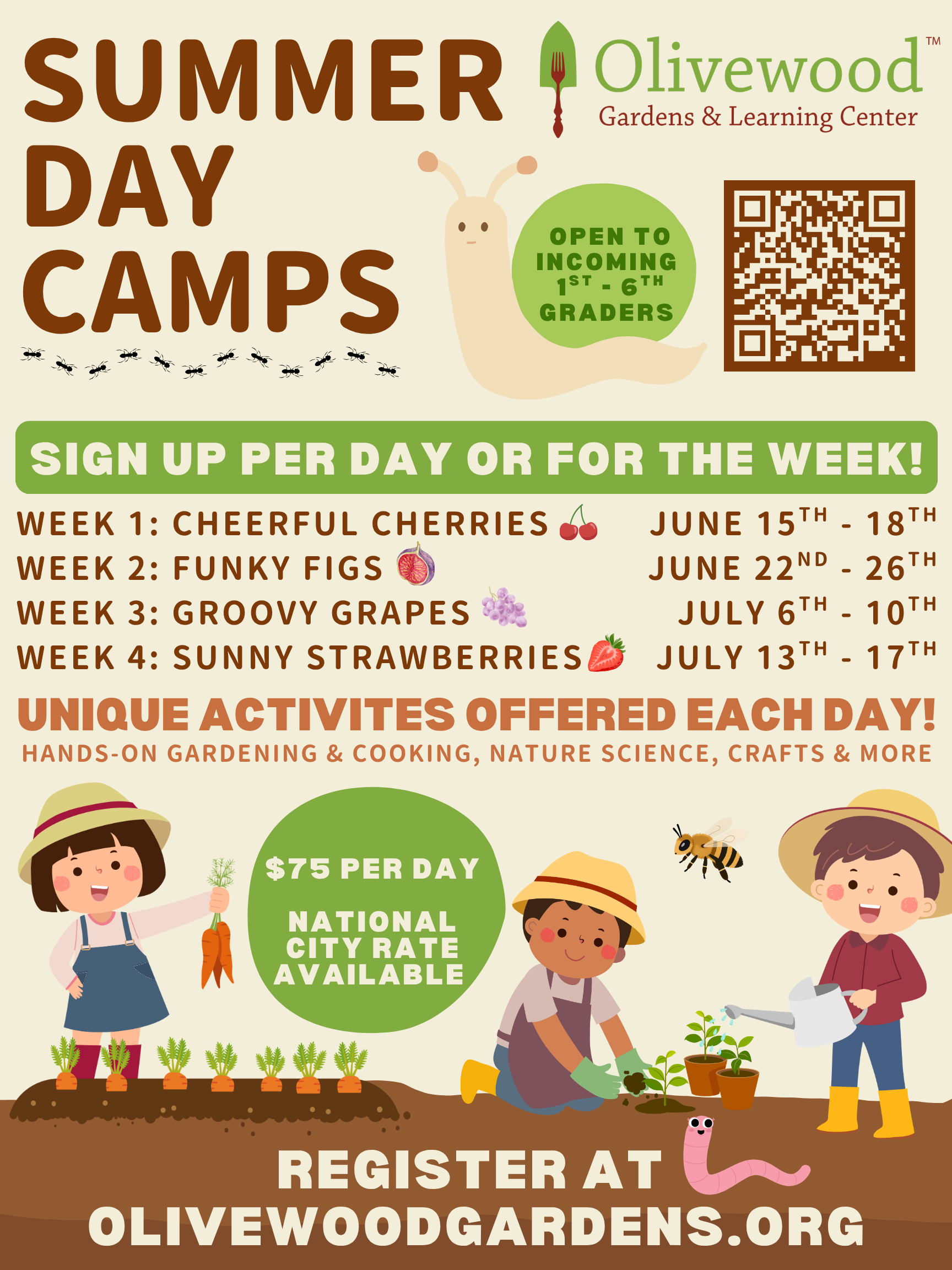 Summer Camp Week 1: Cheerful Cherries!