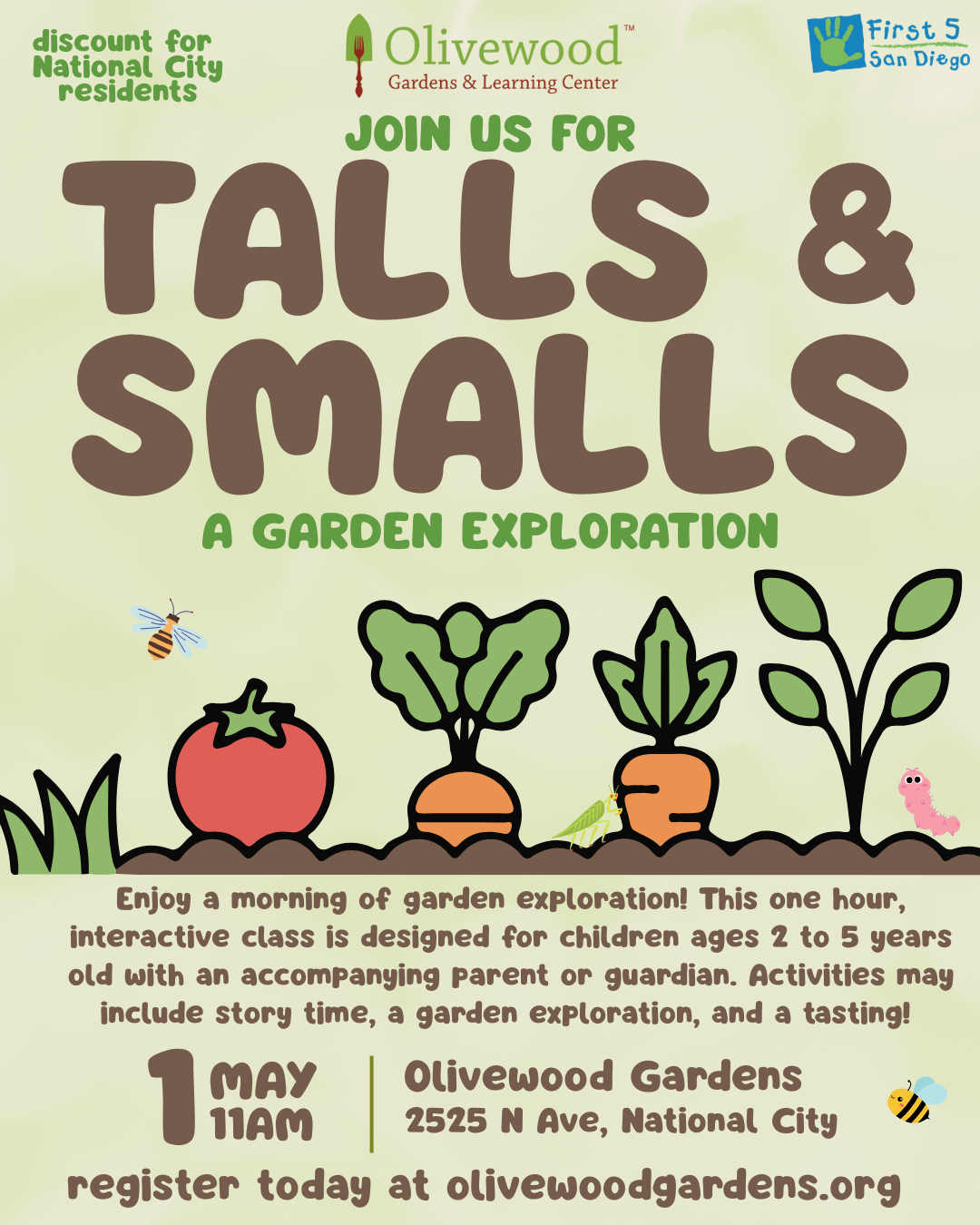 Talls & Smalls / Altos y Pequeños (May 1st, 2026)