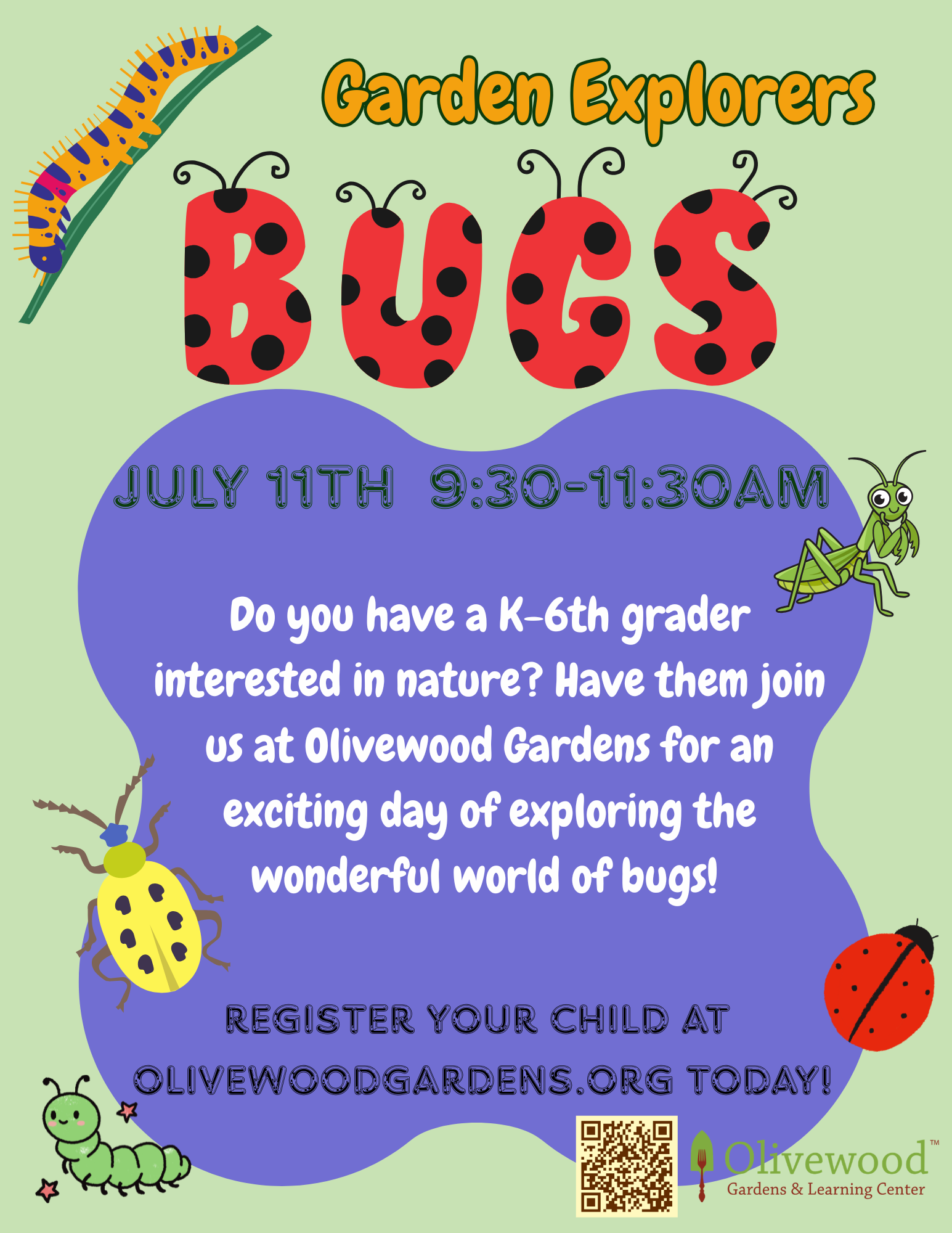 Garden Explorers July: All About Bugs!
