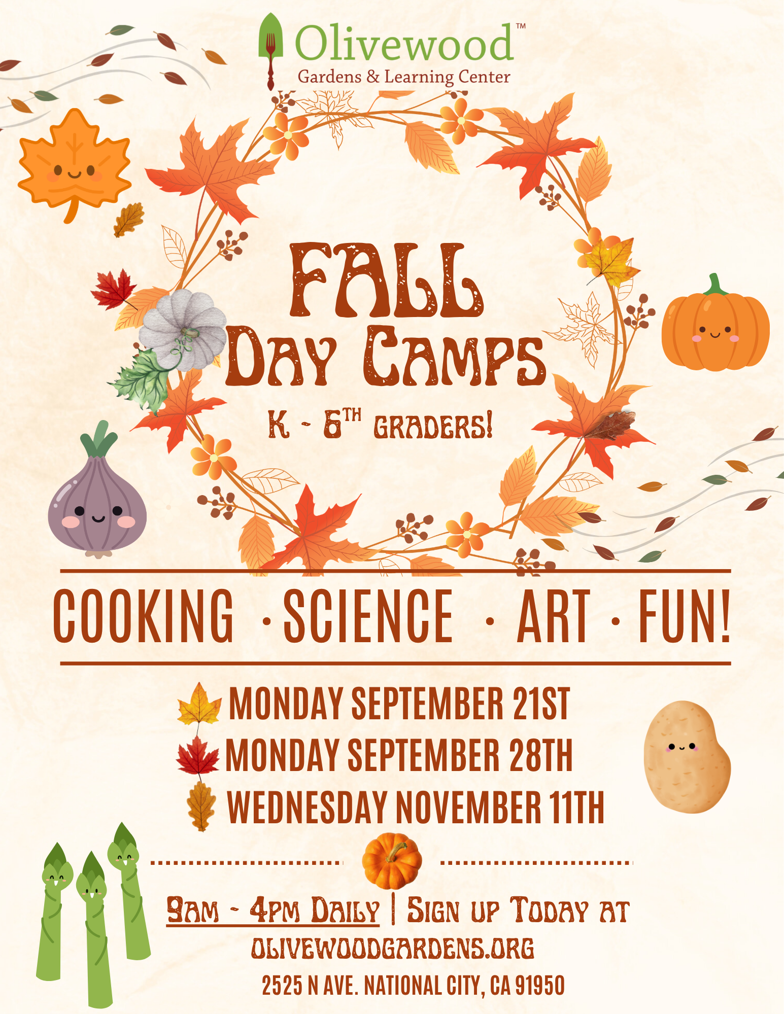 Fall Day Camp- September 28th🍂