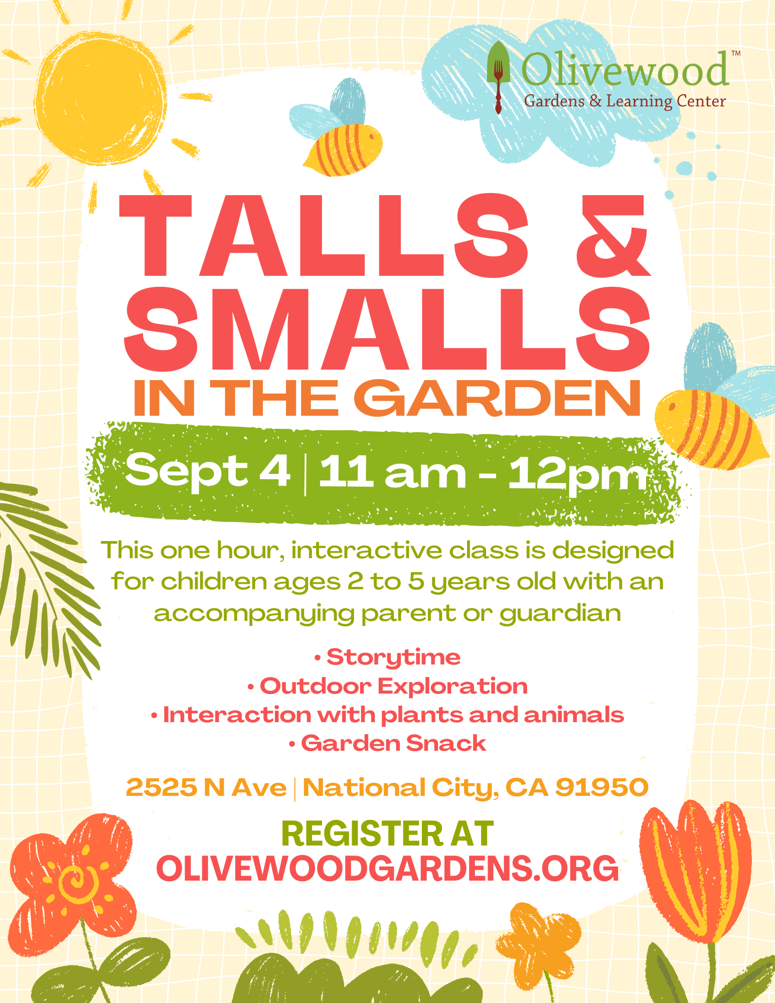 Talls & Smalls / Altos y Pequeños (9/4/26)